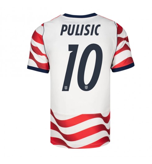 Yhdysvallat Christian Pulisic #10 Kotipaita MM-kisat 2026 Lyhythihainen Yhdysvallat Christian Pulisic #10 Kotipaita MM-kisat 2026 Lyhythihainen